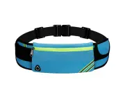 Running fanny pack, fanny pack for hiking cycling workouts, reflective running belt for running - Sky blue