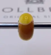 Trollbeads Unique Orange Yellow Armadillo Bead