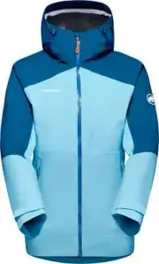 Mammut Convey Tour HS Hardshell Hooded Jacket Women's Small (Cool Blue Deep Ice)
