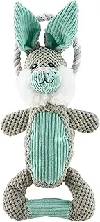 Charming Pet Scrunch Bunch Plush Dog Toy - Interactive Soft Cuddly Animal - Tough and Durable Squeaky Tug Toy, Bunny