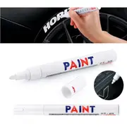 2pcs White Pen Marker Marking Motorcycle Waterproof Tread White Car Paint