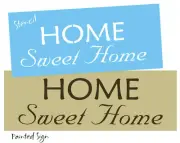 Home STENCIL Sweet Primitive Country Family Farmhouse DIY Craft Signs Joanie