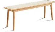 MIUZ Dining Bench Solid Timber American White Oak Wood Kitchen Entryway Bedroom