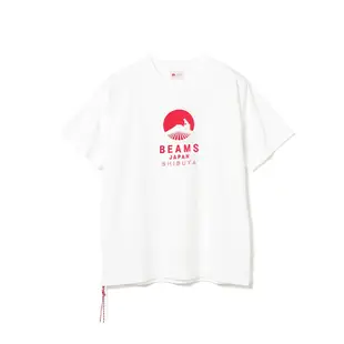 BEAMS JAPAN SHIBUYA LOGO PRINT 渋谷限定 短T 白 BEAMS-02