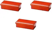Set of 3, 6 Inch Long Hand Rice Container, Shunkei Shokado