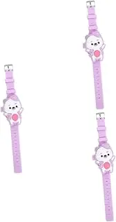 [LIFKOME] 3pcs Watch Boys Girls Digital Watch for Kids Touch Screen Clamshell Stylish Safe Material Easy to Wear