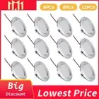 6/8/12Pcs Led Downlight 3W DC12V Ceiling Lamp Recessed down Light round Led Pane