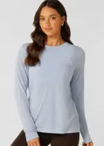 [Lorna Jane] Lotus Long Sleeve Top in Blue, Size - Large L Light Moontide