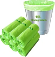 Biodegradable Bin Bags Liner 120 Counts, 10L Food Waste Bags Trash Bags Small...