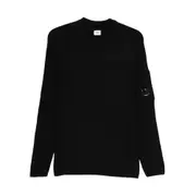 [C.p. Company] C. p. Company Lens-detail Jumper M BLACK