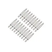 Spring Bar Pins 8mmx1.5mm Double Fringe Stainless Steel Watch Band Pins 20Pcs