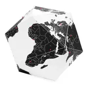 Palomar 41cm Here Collalpsible Country World Cardboard Globe Large w/50 Markers