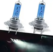 gunroil Pack-2 H7 Car Halogen Lamp Bulb, 100W Super Bright Durable Vehicle High Beam Light Kit, Universal Waterproof Automotive Fog Light Replacement for Truck SUV Car (White Light)