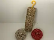 Finch Canary honey seed stick treat & Charcoal grit Iodine calcium grit buttons