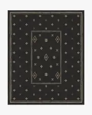 245' x 305' | Machine Washable Runner Rug | Kid & Pet Friendly | Indoor Rug | Alma Soft Black Rug | Ruggable