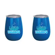 2x Liquid Therapy 360ml Stainless Steel Double Walled Tumbler Insulated Mug