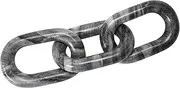 Creative Co-Op Decorative Marble Chain, Variegated Grey Tones