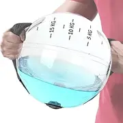 Weighted Water Bag Workout | Core Strength Training Round Stability Water Ball Bag | Home Gym Equipment, Weighted Workout for Aerobic Exercises, Squats, Stretching, Pushups