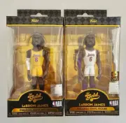 New Funko Gold NBA Lakers Lebron James and Chase vinyl figures