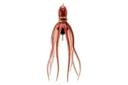 260g Mustad Red InkVader Octopus Soft Bait Lure Squirts Soluble Scented Ink