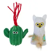 Mad Cat Luck Llama Plush 2 Pack Cat Toy