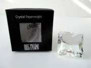 Oleg Cassini Crystal Cut Diamond Paperweight Asscher New