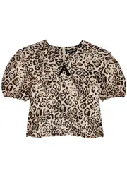 Sister Jane Fame Metallic Leopard-jacquard top - 6 (UK6 / XS) 6 (UK6 / XS)