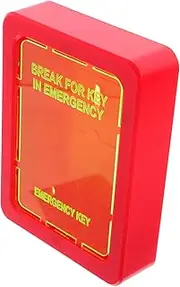 WATIIFUFU 1 Set Emergency Key Lock Box for Wall Mounted Storage Weatherproof Key Holder with Emergency Release for Home Office Construction