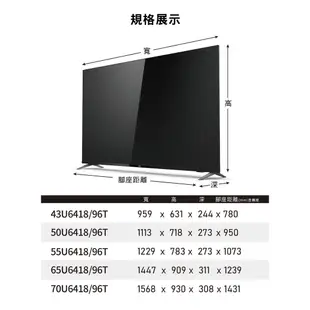 專售店 原廠公司貨現貨【美國AOC】43吋 4K 安卓連網語音聲控聯網液晶電視 43U6415