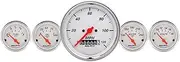 Auto Meter 1340 Arctic White Fuel/Oil/Speedo/Volt/Water 5 Gauge Set