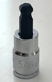 New 3/8" Drive Ball End Hex Bit SAE Socket 5/16" - Free Shipping