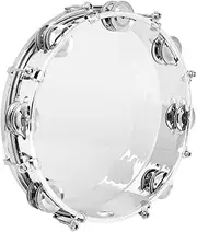 JOINPAYA Hand Held Tambourine Drum Boys and Girls Hand Drum Musical Toy Educational Percussion Instrument for Adults Stainless Steel Tambourine