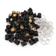 50Pcs DC-022 5.5 X 2.1mm Panel Mount 3Pin DC Power Jack Socket Connector