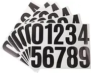 TEMPNAP 6Sheets Large Number Stickers Adhesive Decals for Outdoor Use for Mailboxes Bins and Address Signs Easy to Apply Self Adhesive Numbers
