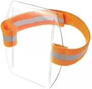 [Frediuo] Clear Arm Band ID Holder - Protective Name Tag Sleeve for Sports