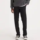 Dockers Signature Khakis Mens 38 32 Straight Fit Pants Black Lux Cotton Stretch