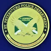 St. Petersburg Florida Police Dept. Challenge Coin C-34