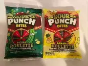 Sour Punch Bites Pickle or Banana Roulette Assorted Flavors Gummy Candy 5oz