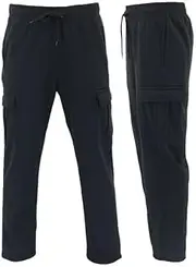 [FIL] Men's Cargo Fleece Track Pants Casual Jogging Sports Track Suit Sweat Pants