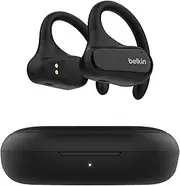 Belkin SoundForm ClearFit Open-Ear Wireless Earbuds, Lightweight Sport Earphones, Bluetooth Earbuds w/Long-Lasting Comfort, IPX5 Waterproof Earbuds for iPhone, Hiking, Biking, Running, & More [Black]