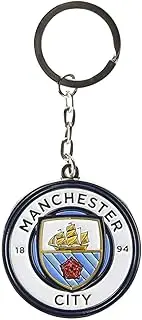 Manchester City FC Crest Keyring (UK Size: One Size) (Multicoloured)
