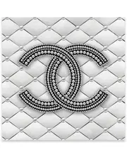 iCanvas Chanel Pearl Logo I Print on Acrylic Glass by Martina Pavlova