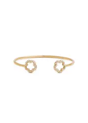 Coach Tea Rose Crystal-embellished Cuff - Gold ONE SIZE