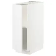 METOD base cabinet with shelves, white/Ringhult white, 30x60x80 cm