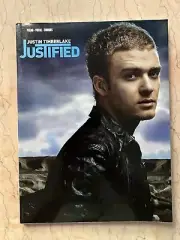 ORIGINAL 2002 Justin Timberlake Justified Songbook Piano Vocals Chords NEW
