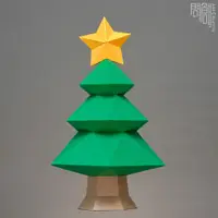 在飛比找蝦皮商城優惠-DIY手作3D紙模型擺飾 聖誕節/節慶系列 - 聖誕樹擺飾(