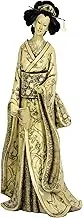 Oriental Furniture 14" Geisha Figurine w/ Plum Tree Kimono