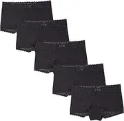 [Luna & Sun] Women Underwear Soft Stretch Comfort Sexy Lace Hipster Cheeky Boyshorts Brief