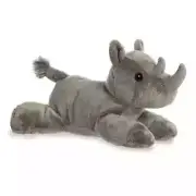 Aurora - Medium Gray Flopsie - 12" Rodney Rhino - Adorable Stuffed Animal