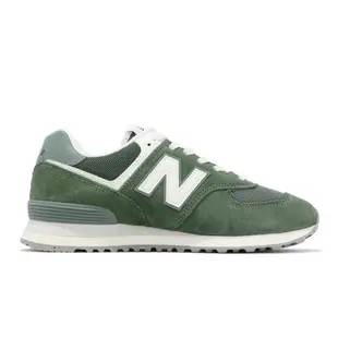 New Balance 休閒鞋 574 男鞋 女鞋 情侶鞋 綠 白 麂皮 經典 復古 NB 紐巴倫 U574FGG-D